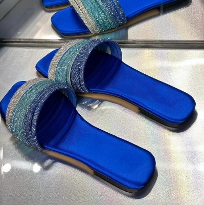 Sandale tip papuc Atena Blue - Img 3