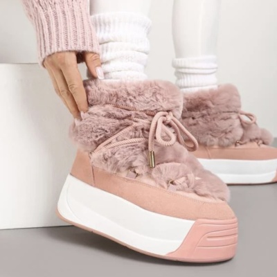 Ghete Fluffy Pink