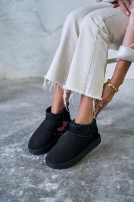 Ghete tip UGG Mini Negru - Img 3