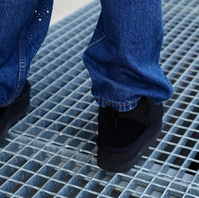 Ghete tip UGG Negru - Img 3
