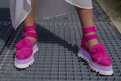 Pantofi Casual Mira Purple + Fuchsia - Img 4