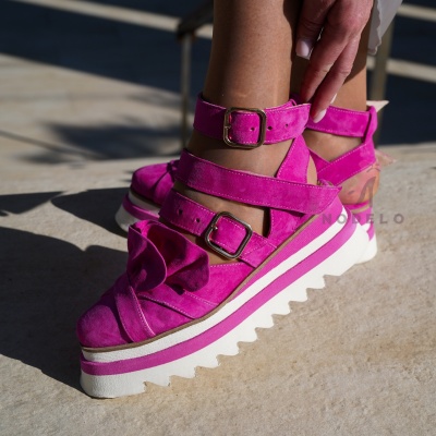 Pantofi Casual Mirra 2 Fuchsia - Img 4