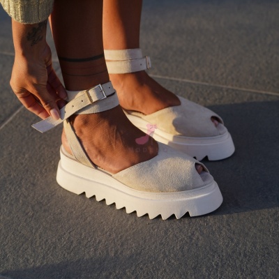 Pantofi Casual Sorina Simple Cream