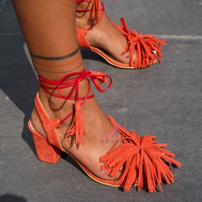 Sandale Dara Fringe Coral - Img 8