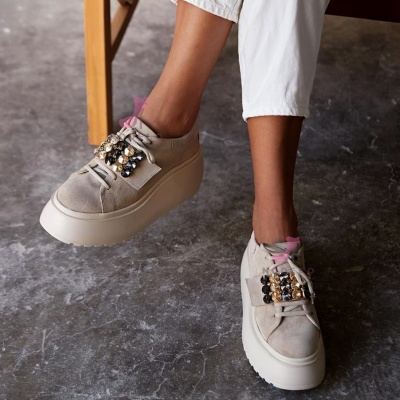 Sneakersi Broche Cream - Img 4