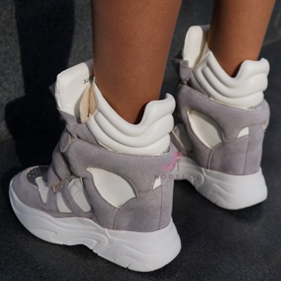 Sneakersi Isabella White-Grey - Img 4