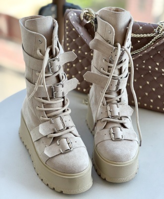 Bocanci Season Cream Suede - Img 2