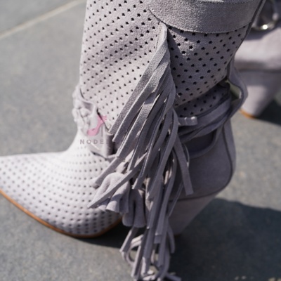 Botine Monika Perforated Grey - Img 10
