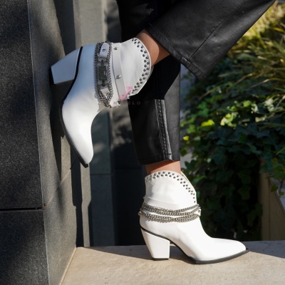 Ciocate Crinna Short White Leather - Img 5