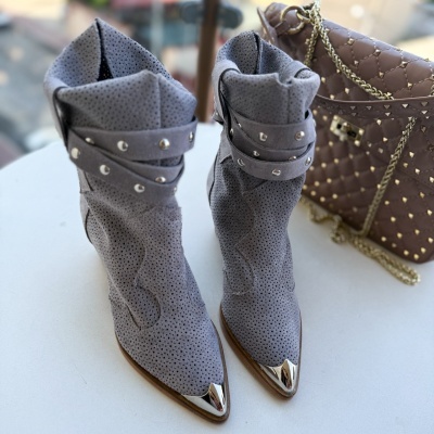 Ciocate Rissa Perforated Metal Grey - Img 3