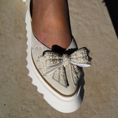 Pantofi Casual Amirra Bride Cream