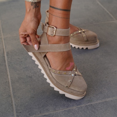 Pantofi Casual Theo Beige - Img 5