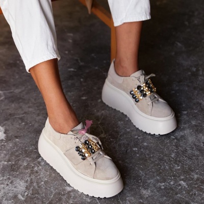Sneakersi Broche Cream - Img 5