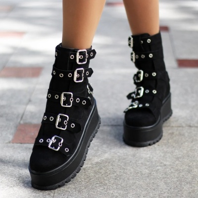 Bocanci Lentra Black Suede - Img 2