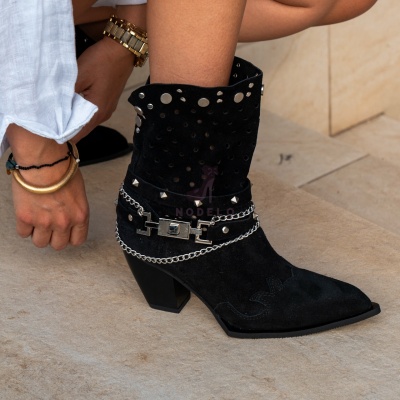 Cizme Amallia Short Black - Img 7