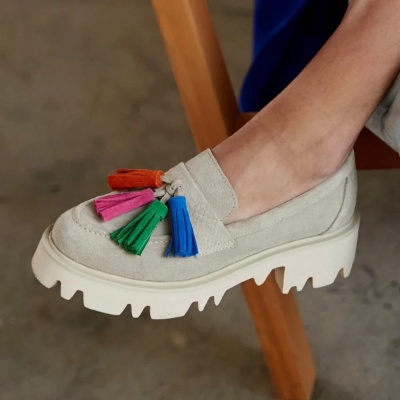 Loafers Tassel Beige - Img 4