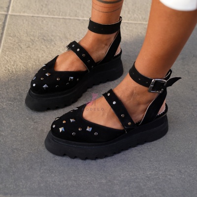 Pantofi Casual California Black