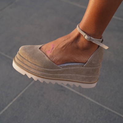 Pantofi Casual Dianne Simple Beige - Img 3