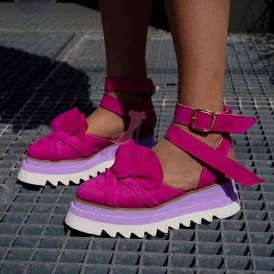 Pantofi Casual Mira Purple + Fuchsia - Img 8