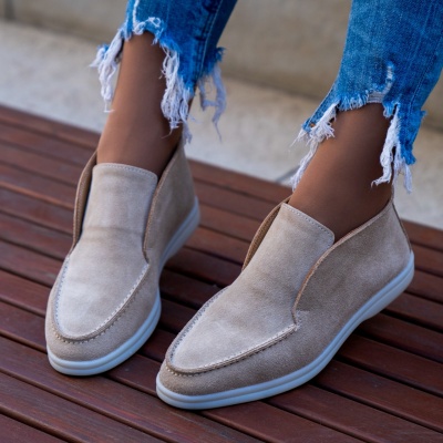 Pantofi Casual Renata Cream - Img 1