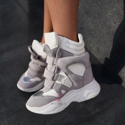 Sneakersi Isabella White-Grey - Img 5