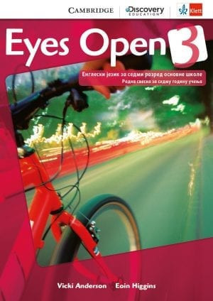 Eyes Open 3, radna sveska za engleski jezik za 7. razred osnovne škole sa 3 CDa Klett