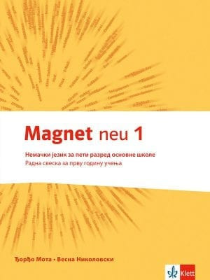 Magnet neu, radna sveska za nemački jezik za 5. razred osnovne škole sa CDom Klett