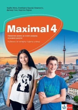 Maximal 4, udžbenik za nemački jezik za 8. razred osnovne škole sa CDom Klett