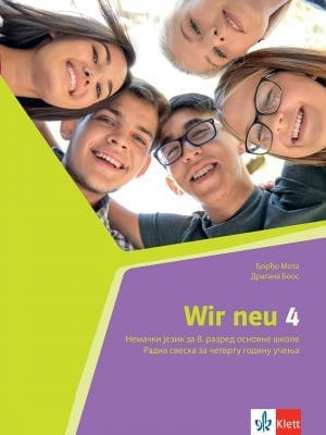 Wir Neu 4, radna sveska za nemački jezik za 8. razred osnovne škole Klett