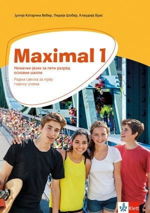 Maximal 1, radna sveska za nemački jezik za 5. razred osnovne škole sa CDom Klett