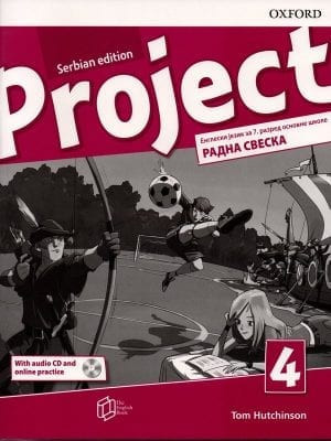 Project 4 4ed Serbia, radna sveska za engleski jezik za 7. razred osnovne škole The english book