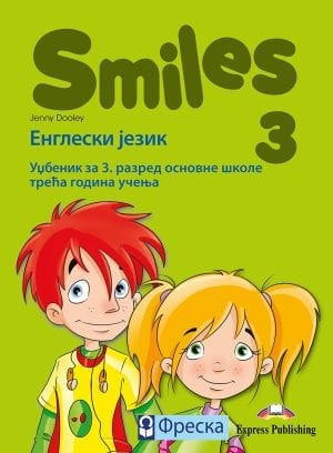 Smiles 3, radni udžbenik za engleski jezik za 3. razred osnovne škole iz 3 dela sa CD, DVD, ieBook Freska