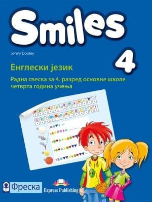Smiles 4, radna sveska za engleski jezik za 4. razred osnovne škole iz 4 dela sa CD, DVD, ieBook Freska