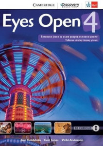 Eyes Open 4, udžbenik za engleski jezik za 8. razred osnovne škole (QR) Klett