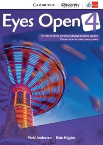 Eyes Open 4, radna sveska za engleski jezik za 8. razred osnovne škole (QR) Klett