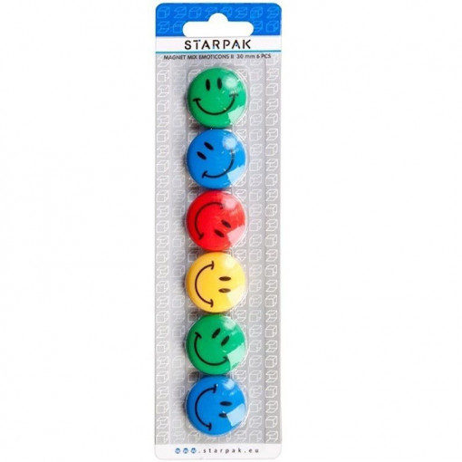 Magneti Smile 6/set color Starpak