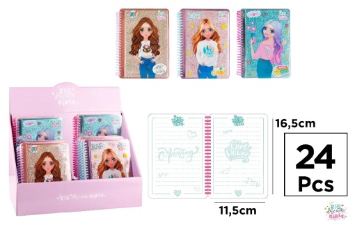 Bd009 notebook glitter
