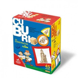 Cuburi constructie lemn 45 piese