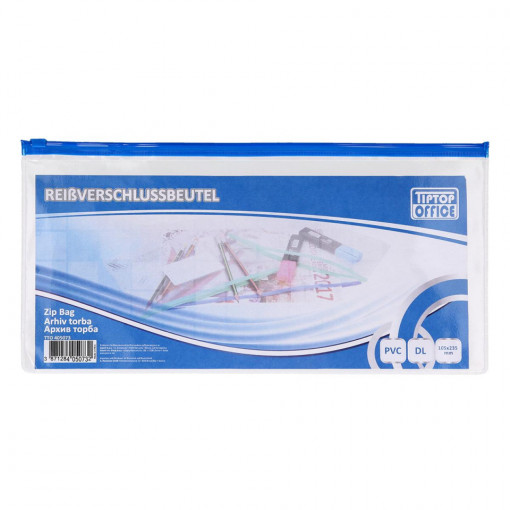 Mapa A6 (dl) cu fermoar Tip Top