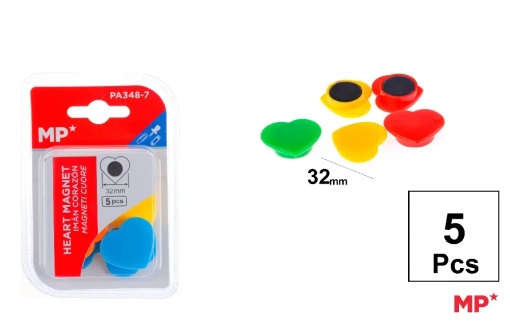 PA348-7 magneti 5/set inima