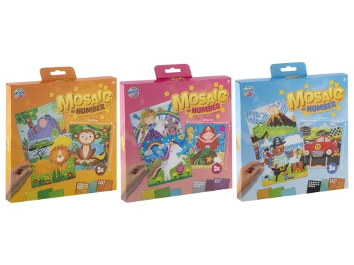 100083 MOZAIC PE NUMERE 3 PLANSE