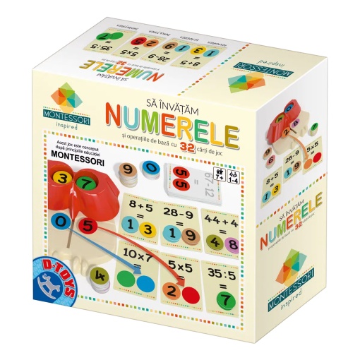 Să învățăm numere – Joc educativ Montessori