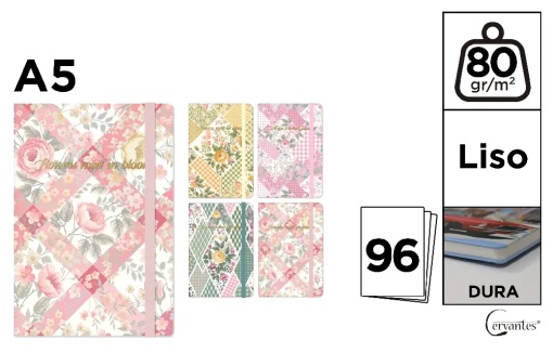 Notebook A5 cu elastic cervantes