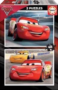 17177 Puzzle 2x48 piese Cars
