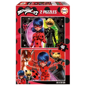19968 Puzzle 2x48 piese Lady bug
