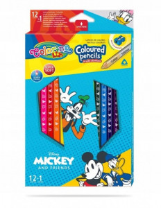 Creioane colorate 12+asc Disney Colorino - Img 2