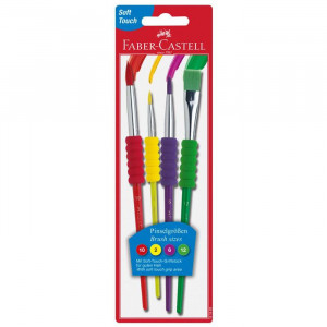 Pensule 4/set SOFT TOUCH Faber-Castell - Img 1