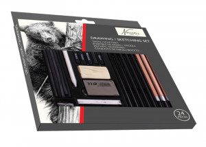 Set 24 creioane pentru desen - Img 1