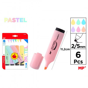 Set 6 evidentiatoare pastel