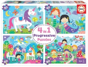 18905 4 in 1 Puzzle progresiv Fantezie